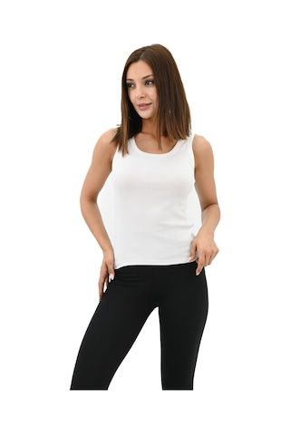 Koza Butik Kadın U Yaka Kolsuz Bluz 1791-25 001