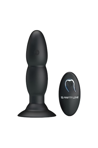 Zaga Oyun USB Şarjlı 4 Titreşim ve 4 Yuvarlanma Modlu Uzaktan Kumandalı Vibratör ve Anal Plug