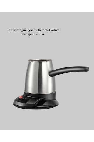 Bay Elektrikli Türk Kahvesi Cezvesi 800w Kablosuz Döner Tabanlı Najmaddin Standart