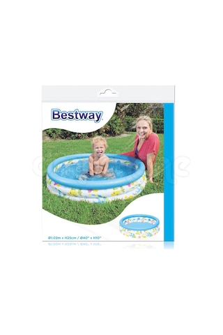 Bestway 51008 Şişme Havuz 102 x 25 CM Çok Renkli