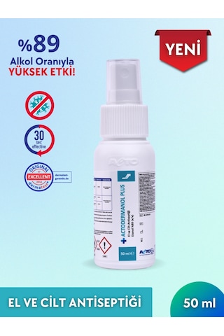 Acto Actodermanol Plus 50 Ml El Ve Cilt Antiseptiği %89 V/v Etano