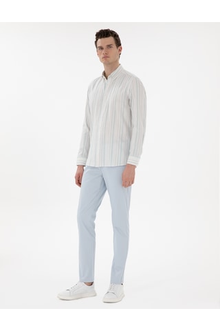 Pierre Cardin Erkek Açık Mavi Pantolon Kanvas-chino 50305450-vr003 Açık Mavi