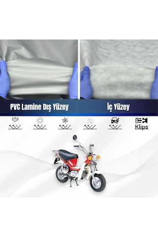 Yamaha Lb 70 Chappy Su Geçirmez Motosiklet Brandası Motor Branda