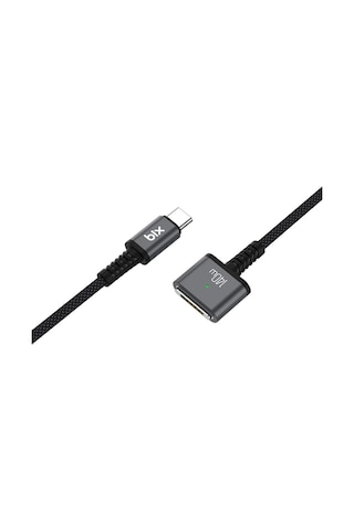 Bix Bxm3c 140w Type-c To Magsafe 3 Macbook Pro Ve Macbook Air 13,14,16, M1 M2 Uyumlu Manyetik Örgülü Şarj Kablosu 2 Metre