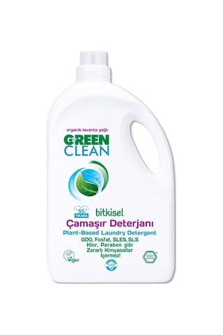 Green Clean Bitkisel Çamaşır Deterjanı 2750 Ml 55 Yıkama