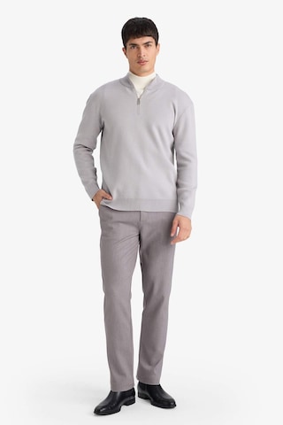 Defacto Standart Fit Fermuarlı Dik Yaka Triko Kazak G5283ax25wngr184 Gri-gr184