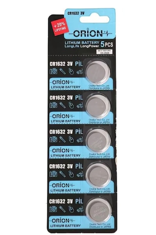 Orion CR1632 3V Lityum Düğme Pil 5'li