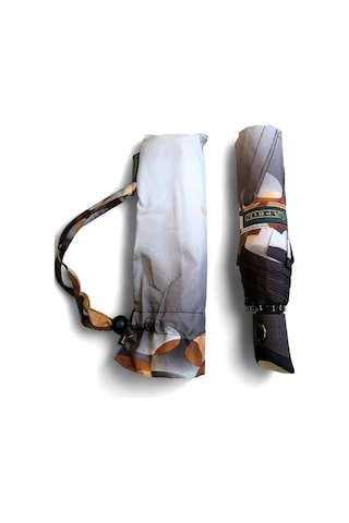 Baginn Snotline April Serisi Full Otomatik Kadın Şemsiye 90 Cm Çap Kapalı 30 Cm Çanta Boy Siyah