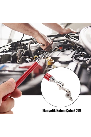 Uzayabilen Teleskopik Anten Kalem Mıknatıs - 2lb - Metal Tutucu Toplayıcı Çubuk Mıknatıs