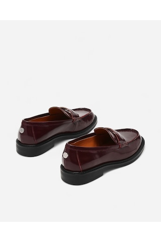 Steve Madden Adıson Wıne Leath Kadın Bordo Loafer Adıson-wıne