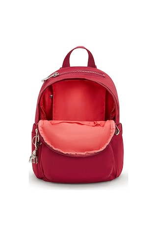 Kipling Kıplıng Delia Mini Küçük Boy Sırt Çantası Kırmızı Red Red Wıne Kırmızı