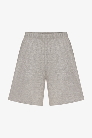 Penti Erkek Renkli Calm Grey Şortlu Pijama Takımı