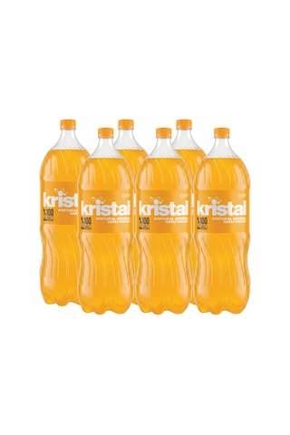 Kristal Portakal Aromalı Gazlı İçecek 2.5 L 6'lı