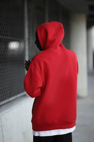 Kapşonlu 3 İplik Kalın İçi Polarlı Oversize Kangru Cepli Erkek Sweatshirt 001