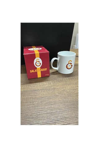 Galatasaray Lisanslı Taraftar Seramik Kupa Sarı Kırmızı Beyaz