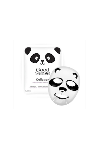 Panda Desenli Kolajen Kağıt Yüz Maskesi Yoğun Nemlendirici Anti Aging Cilt Sıkılaştırıcı