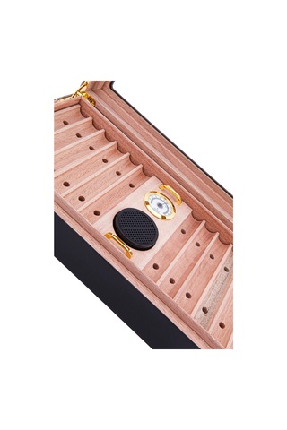Premiumquality Tocoa Siyah Sedir Humidor Puro Kutusu