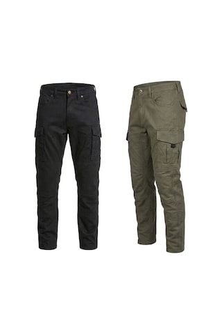 Durt Lostfrontier Braavo Aa Armourlite Denim Motosiklet Pantolonu Haki