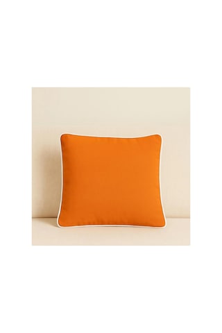 Turuncu Kırlent Kılıfı 2 Adet 45x45 Dekoratif Modern Kırlent
