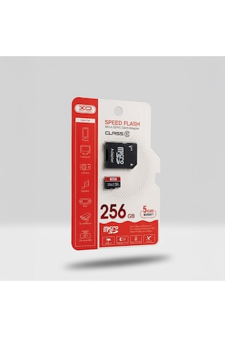 256gb Class 10 Yüksek Hızlı Micro Sdxc Kamera Ve Telefon Hafıza Kartı Ve Sd Adaptör Seti