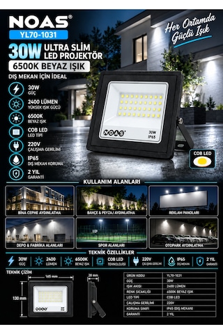 Yl70-1031 30w Ultra Slim Led Projektör 6500k Beyaz Işık Ürün Adı Siyah - 924503032 Siyah Yl70-1031 30w Ultra Slim Led Projektör 6500k Beyaz Işık Ürün Adı Siyah - 924503032 Siyah