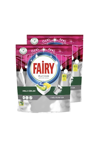 Fairy Platinum Plus Özel Seri Bulaşık Makinasi Deterjanı 2 x 65 Tablet