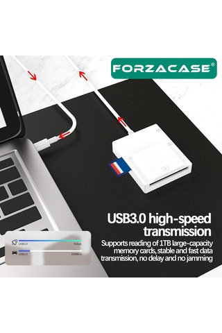 4in1 Usb To Sd / Micro Sd / Tf Kart Okuyucu Adaptör - Fc973