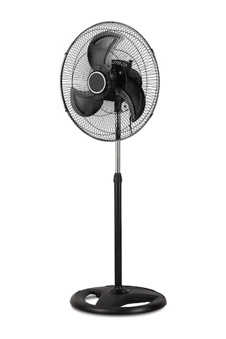 Ayaklı Siyah Metal Kanatlı 80 Watt 18 İnç 3 Kademeli Vantilatör 3 Yıl - Elektronik