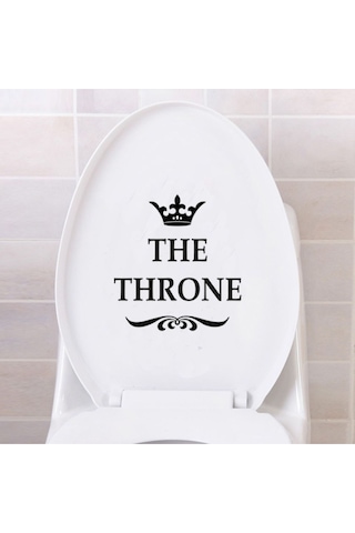 Taht Oyunları The Throne Klozet Kapağı Banyo Wc Sticker 23x23 Cm
