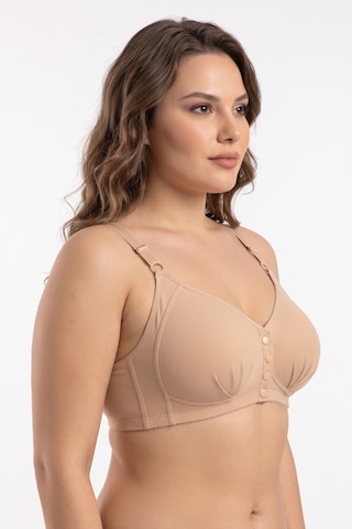 U.m.t Kadın Önden Çıtçıtlı Süngerli Sütyen C Cup Bgl-st05639 Ten