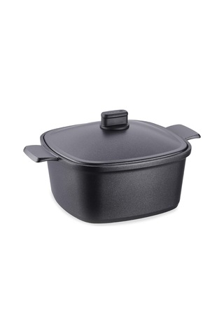 Korkmaz Casterra Kare Döküm Tencere 24x24x11,5 Sku: Smg8690010579485 Açık