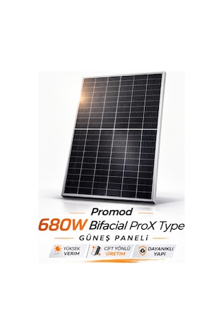 Promod 680w Bifacial Prox Type Güneş Paneli