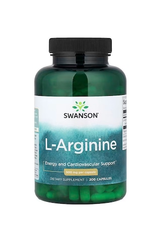 Swanson L-arginine Nitric Oxide 500 Mg 200 Capsules