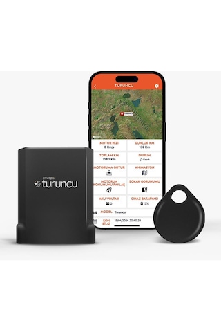 Turuncu Go Kablosuz Motosiklet Takip Cihazı 12 Aylık