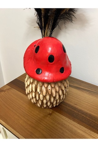 Dekoratif 30cm Büyük Boy Kirpi Ev Balkon Bahçe Dekorasyon Bohem Biblo Heykel 30 Cm