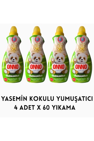 Onno Yasemin Kokulu Çamaşır Yumuşatıcı 4adet X 60 Yıkama 4'lü Set