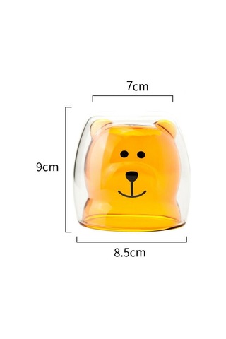 Çizgi Film Dux Cam Ayı Bardakları Şeffaf Şeffaf