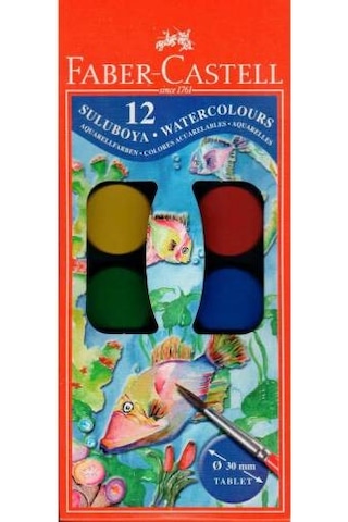 Faber-Castell Küçük Boy Sulu Boya 12'li 125011