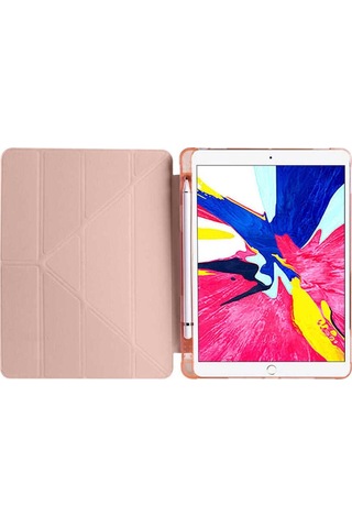 Apple İpad Pro 10.5 7.nesil Uyumlu Kalem Bölmeli Katlanabilir Kılıf Kapaklı Kılıf