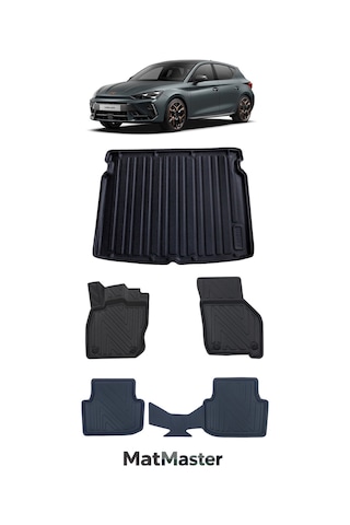 Cupra Leon 2025 Model 5d Premium Ekstra Havuzlu Paspas Ve Bagaj Havuzu Set