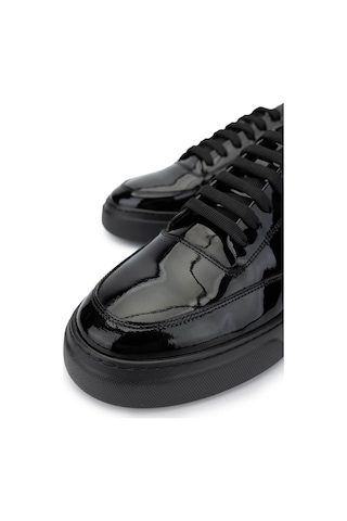 Tamer Tanca Erkek Hakiki Deri Siyah Rugan Sneakers & Spor Ayakkabı 1093 2620 Erk Ayk Y25 Sıyah Rgn Siyah