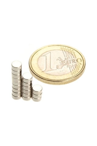 4 X 2 Mm Yuvarlak Neodyum Mıknatıs - 50 Adet