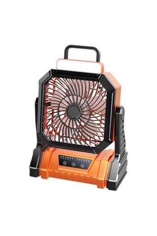 Taşınabilir Açık Hava Kamp Fanı - 5400mah Pil Turuncu Renk