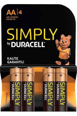 Duracell Activair PR41 312 Numara İşitme Cihazı Pili 6 x 10'lu + AA Kalem Pil 4'lü