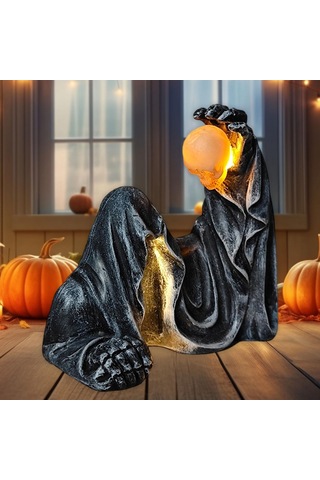 Homyl Azrail Heykeli Sanat Dekoru Cadılar Bayramı Dekorasyonu Küçük