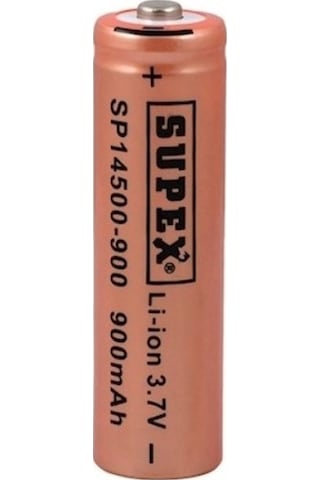 Supex SP14500-900 900 mAh 3.7 V 14500 Li-Ion Şarj Edilebilir Pil
