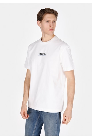 Colin's Colins Comfort Fit Yuvarlak Yaka Düz Erkek Beyaz Kısa Kol Tişört Cl1073319 Cl1073319 Q1.v1 Ofw Beyaz