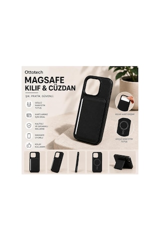 Magsafe Kılıflı Cüzdan Apple iPhone Uyumlu 17 Pro Max Lacivert