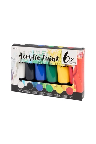 Südor Kırtasiye 1955 Akrilik Tüp Set 6x75 Ml Renkli