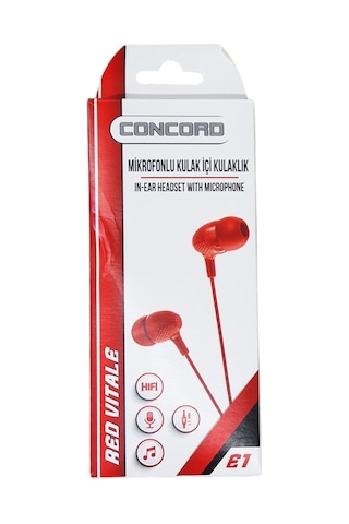 Concord E1 Mikrofonlu Kulak İçi Kulaklık